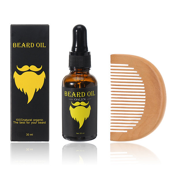 Beard Essential Oil Comb Set