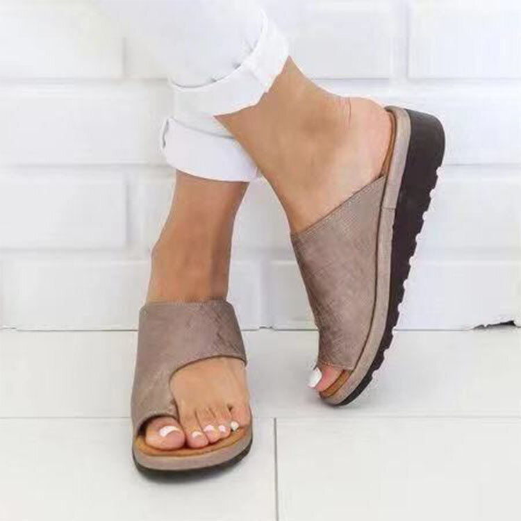 Clip Toe Platform Slippers