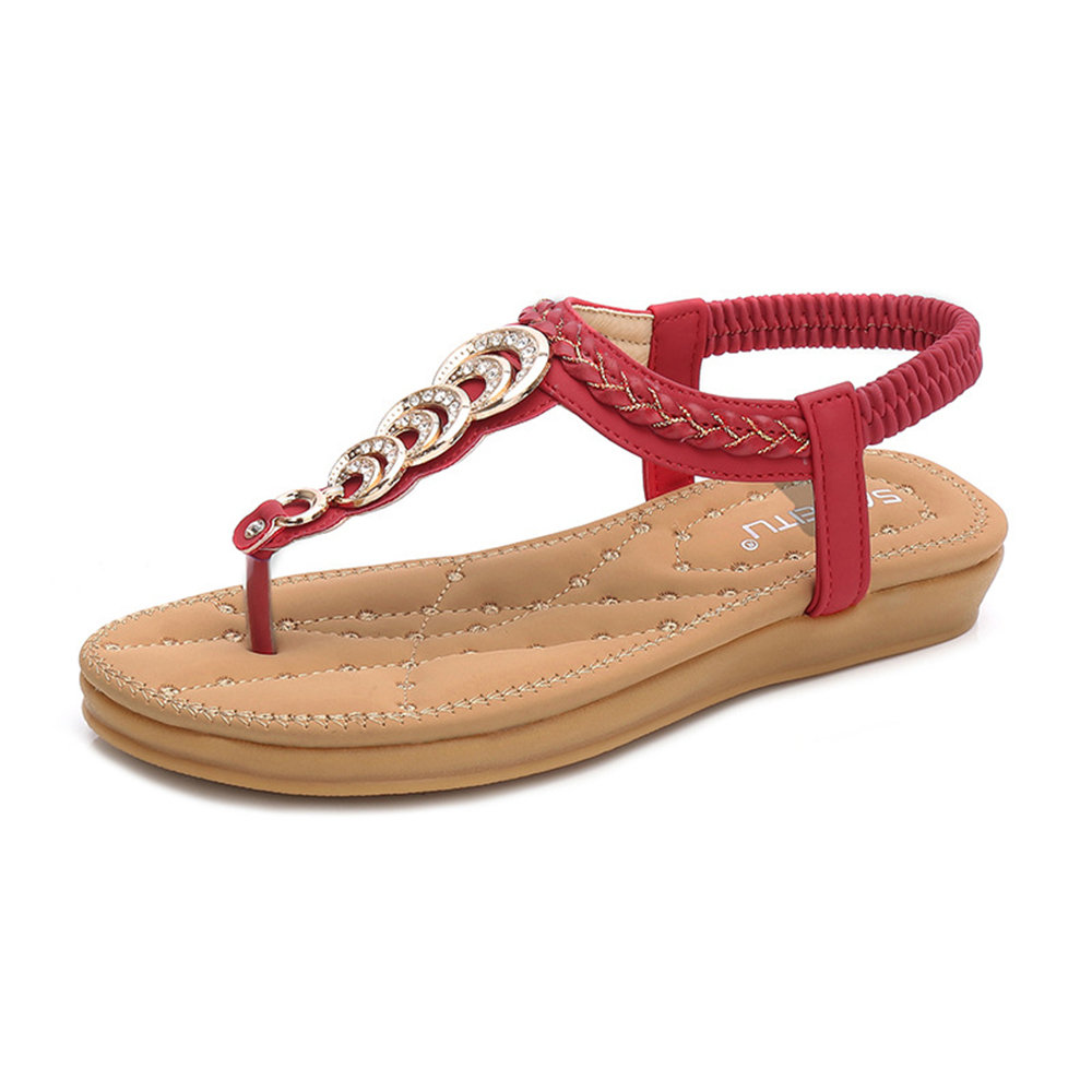High-quality Metal Woven Clip Toe Sandals - NewChic