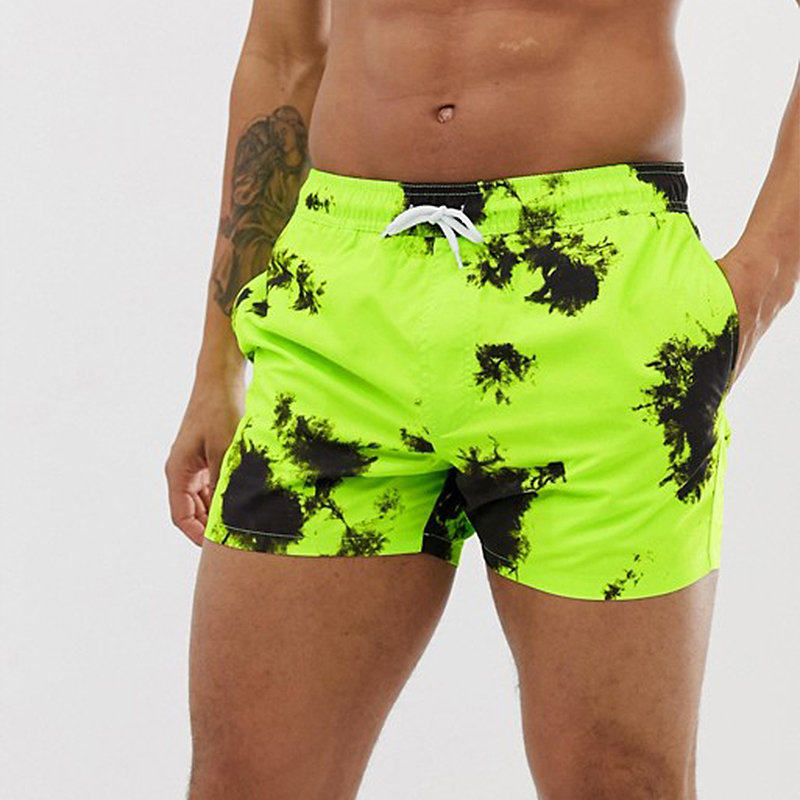 Bright Dyeing Ink Beach Mini Shorts