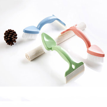 

Honana BX-314 Dual Head Bathroom Clean Brush Glass Wiper Magnetic Window Brush Cleaning Tool, Pink blue green