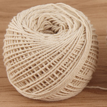 

100M Cotton String Rope Twisted Braided Cord Craft, White