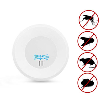 

Electronic Ultrasonic Pest Repeller, White