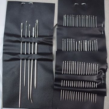 

55Pcs/Set Nickelage Sewing Needles Sew Pins Home DIY Household Tool Multifunctional Large-Eye Seam Needles Sack Needles Sewing Needle Stainless Steel Home Sewing Needle Sewing Thread Sewing