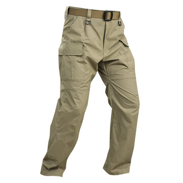 

Mens Outdoor Combat B4 Water Repellent Multi-pocket Tactical Pants Casual Militar Trousers, Black khaki