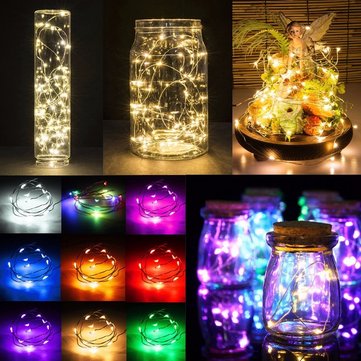 

1M Battery Powered 10 LED Copper Wire Fairy String Light Wedding Xmas Party Lamp Home Decor, Rgb blue green purple pink red white warm white yellow