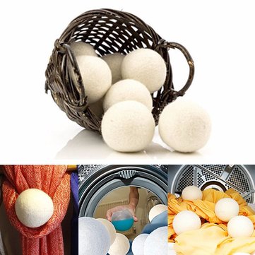 

6PCS Natural Premium Organic Wool Dryer Balls