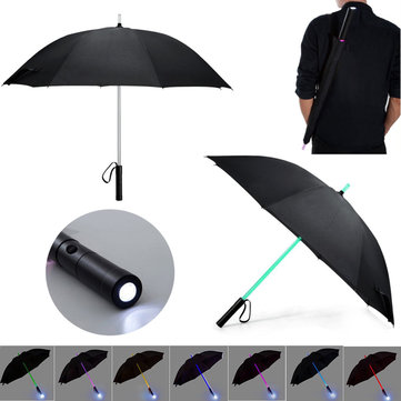 

Light Saber LED Transparent Lightsaber Umbrella Flashlight With 7 Color Changing Nightwalker Helper
