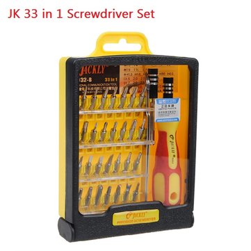 

JK 6032-B 33 in 1 Magnetic Precision Screwdriver Kit Household Industrial Repair Tools Set
