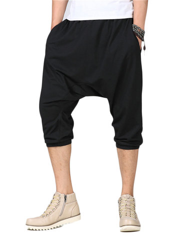 

Baggy Harem Shorts Jogger Dance Sportwear, Gray black