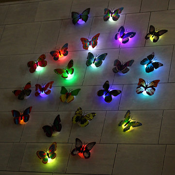 

2PCS LED Glowing 3D Butterfly