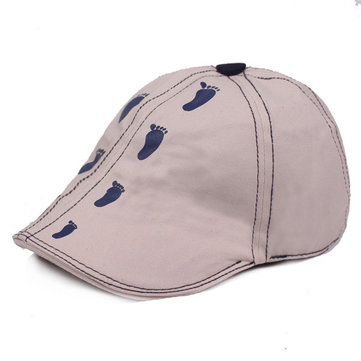 

Unisex Breathable Cotton Peak Hat Adjustable Beret Cap, Khaki green