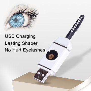 

USB Charging Eyelash Heated Curler, White black