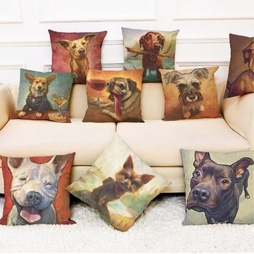 

French Bulldog Decoration Throw Cushion Cover