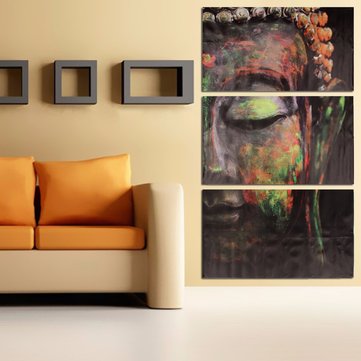

40x60cm Buddha Statues Oil Painting Unframed Abstract Art Canvas Wall Decor