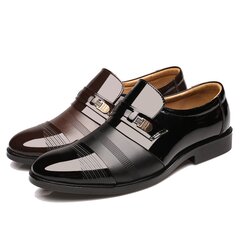 Men Cap Toe Pointed Toe Slip On Business Formal Shoes Online - NewChic